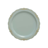 9 In. Robin Blue Victorian Design Plates | 40 Count